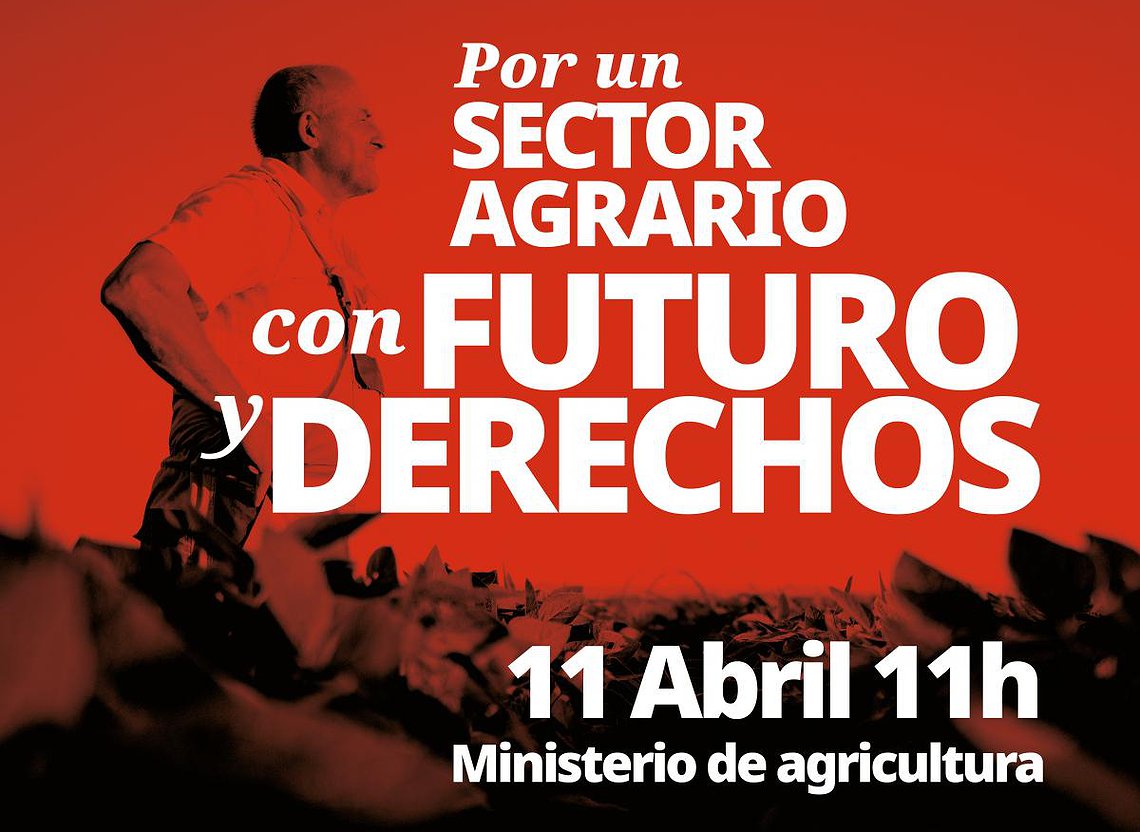 Solidaridad con los trabajadores y trabajadores del sector agrario