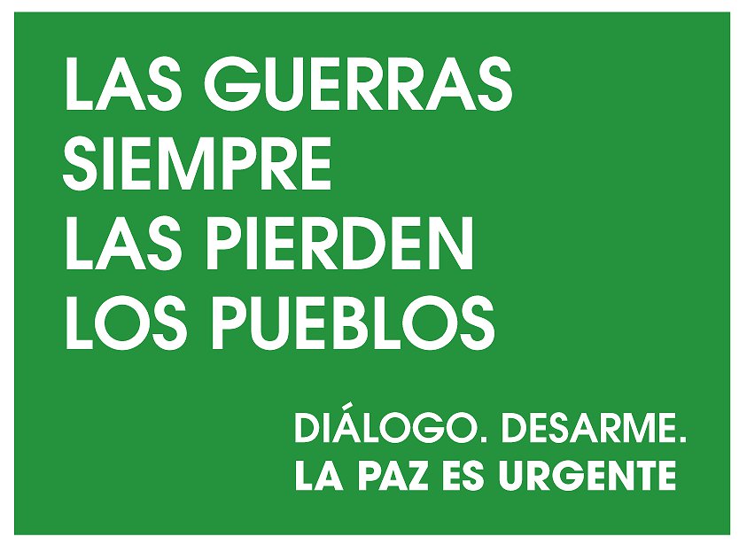 No es el momento de enviar más armas a Ucrania, sino de trabajar por la paz y el fin inmediato del conflicto