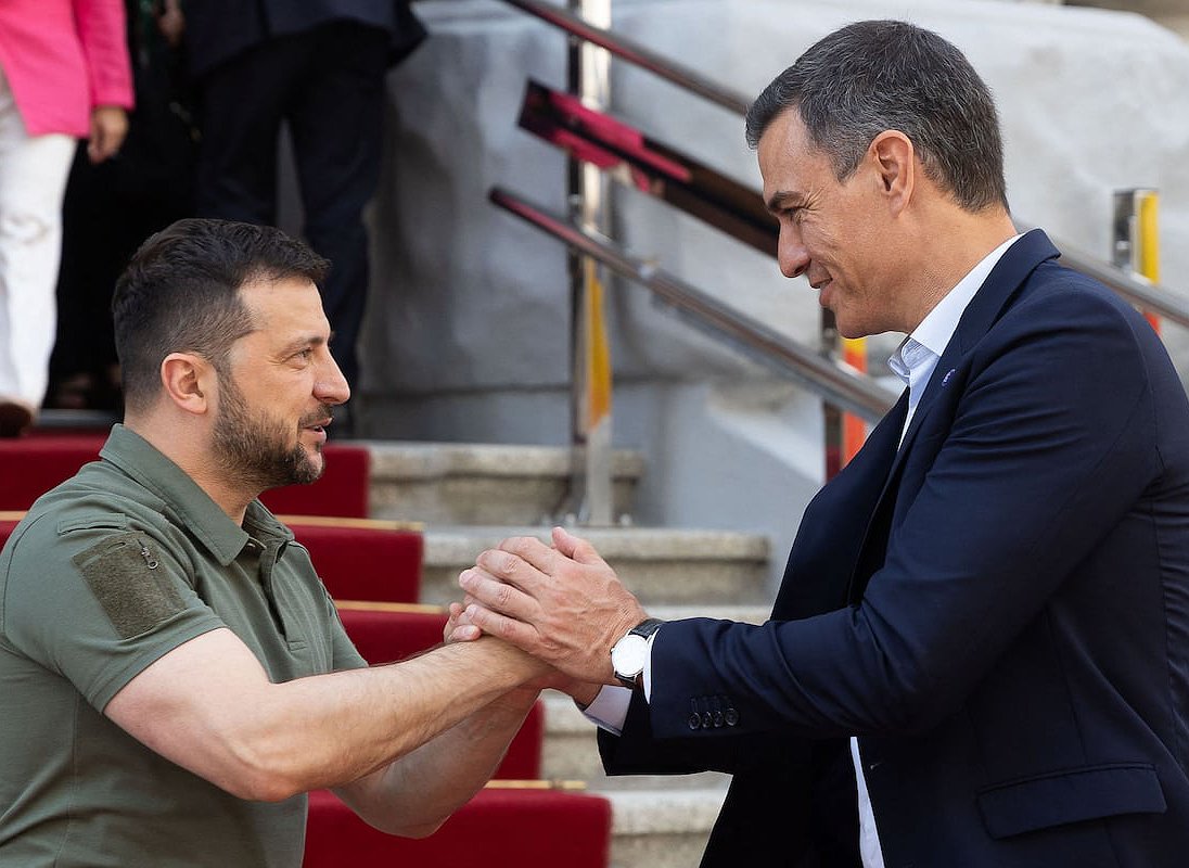 Rechazamos el acuerdo bilateral de ayuda militar a Ucrania firmado hoy por Pedro Sánchez y Zelensky