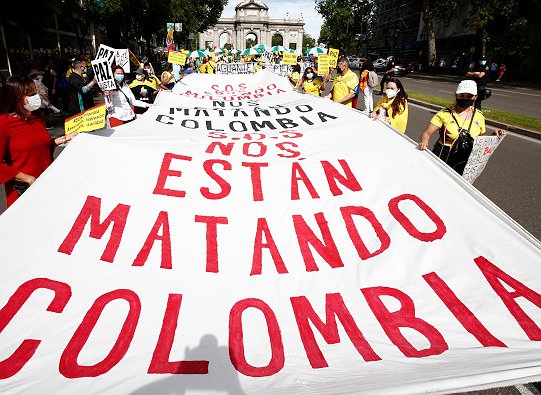 Rechazamos la concesión de la Gran Cruz de Isabel la Católica al presidente de Colombia, Iván Duque