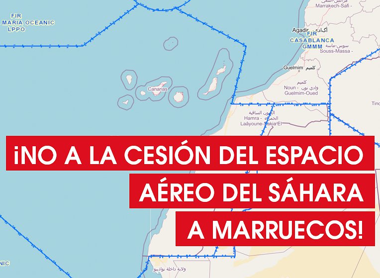 El PCE rechaza la cesión del espacio aéreo del Sáhara Occidental a Marruecos