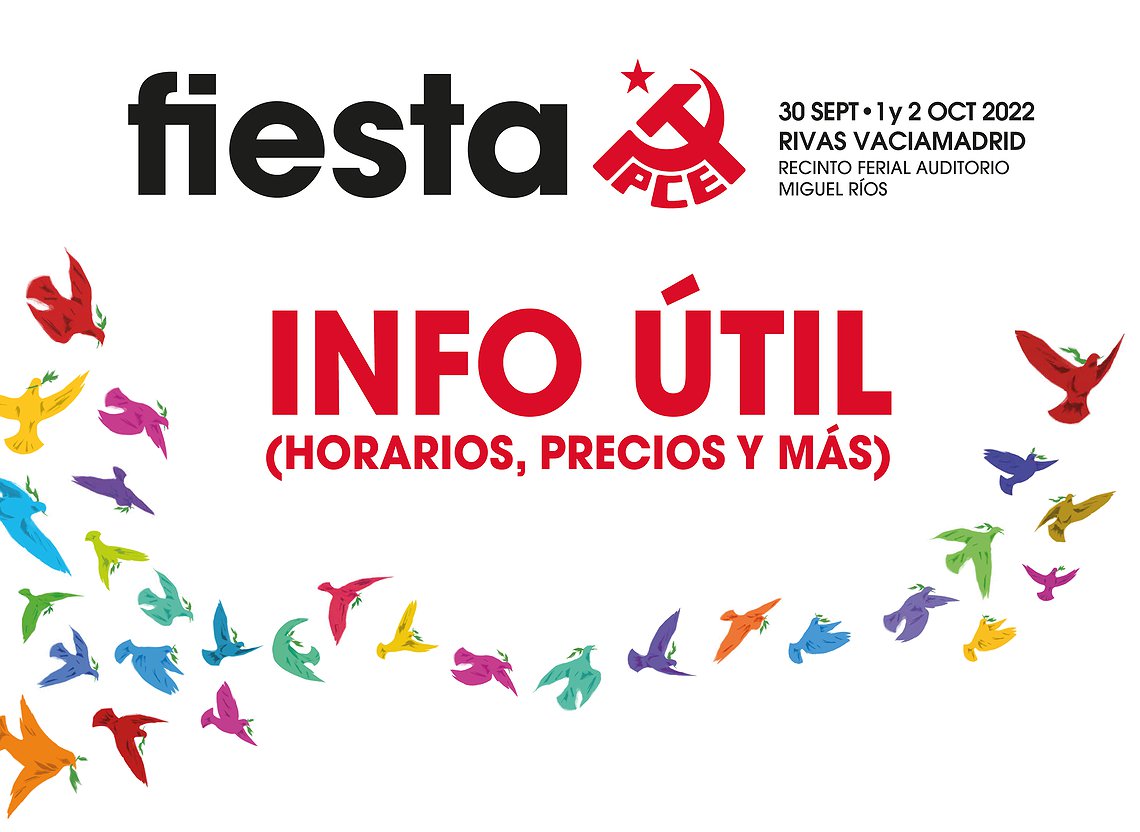 Fiesta PCE 2022 - Información útil