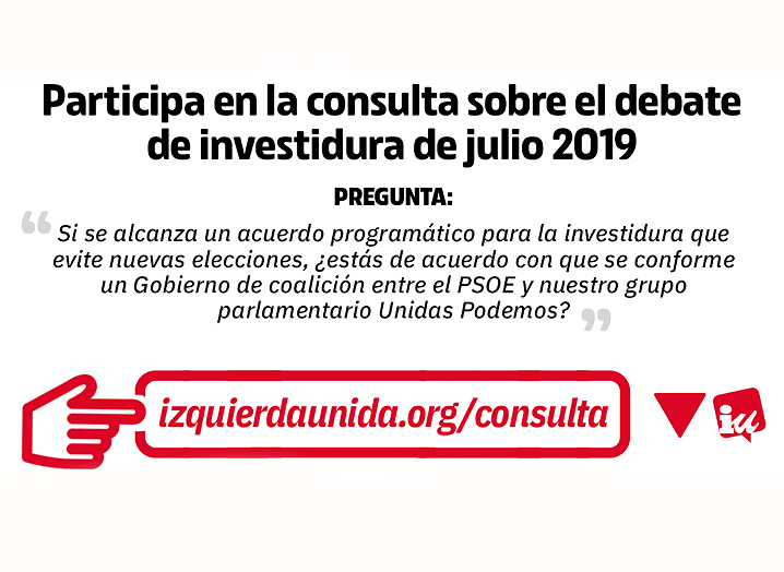 Información del Secretariado del CC sobre la consulta convocada por Izquierda Unida