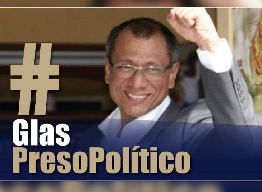 Denunciamos la grave situación que amenaza la vida del ex vicepresidente de Ecuador, Jorge Glas.