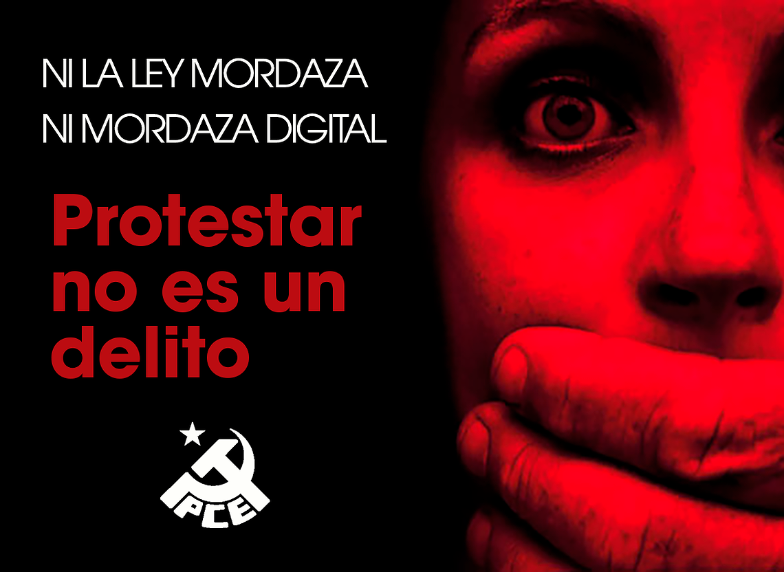 No a la mordaza digital aprobada por el gobierno del PSOE: ni contra el independentismo ni contra nadie.