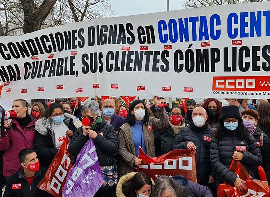 Nuestro apoyo a la lucha del sector de los Contac Center por un convenio digno que acabe con la precariedad