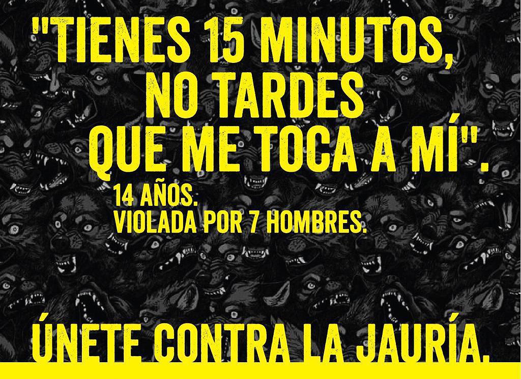 En apoyo a la víctima de La Manada de Manresa: ¡no es abuso, es violación!